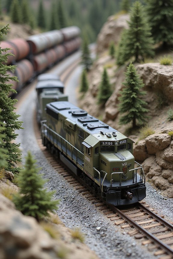 choosing military train set
