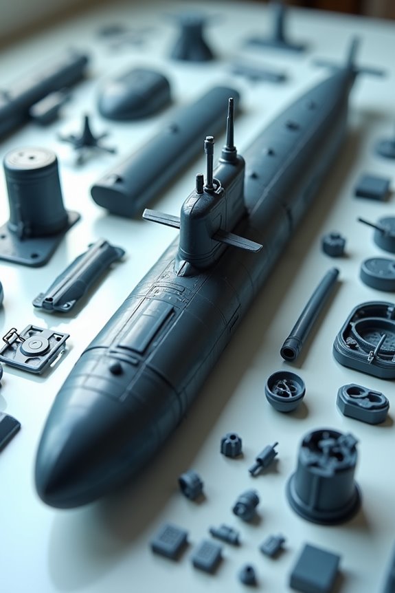 choosing submarine model kit