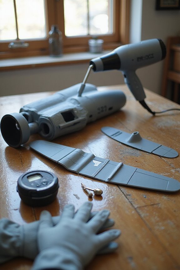correcting warped styrene parts