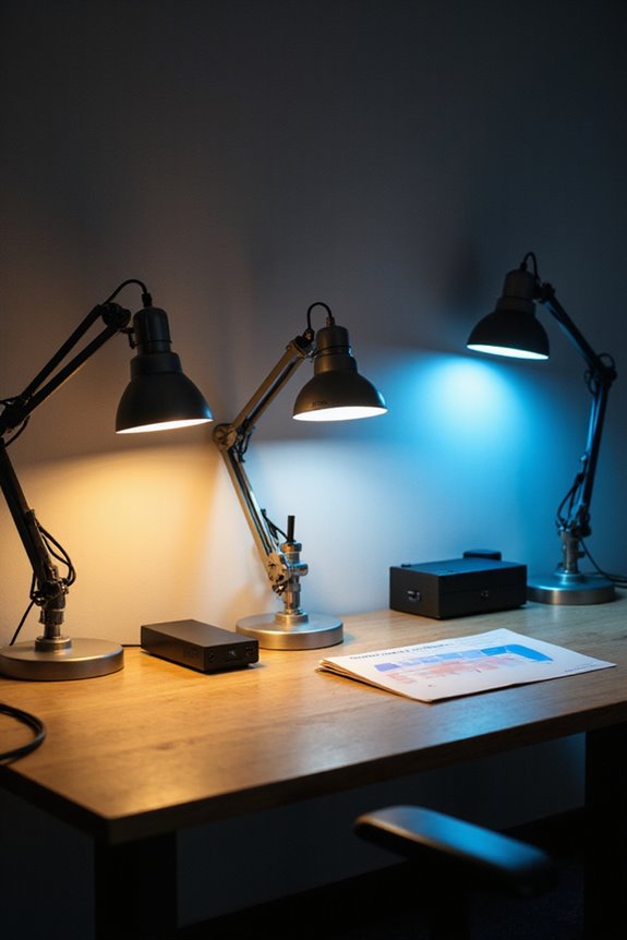 daylight color bench lamps