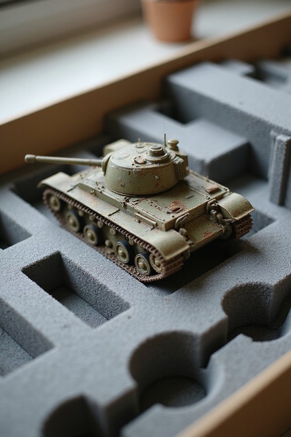 safely transport delicate dioramas