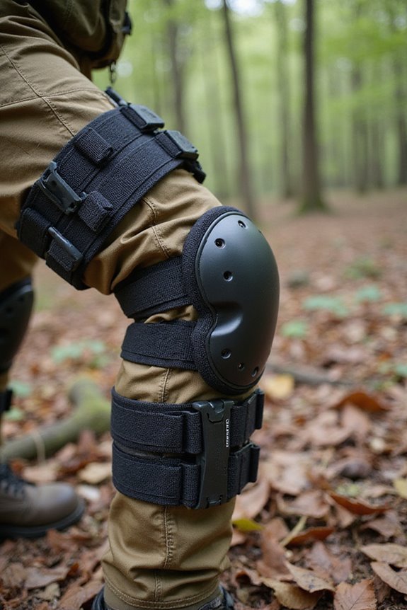 secure adjustable knee pad systems