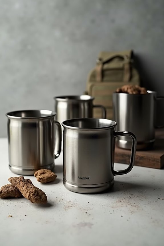 top stainless camp mugs